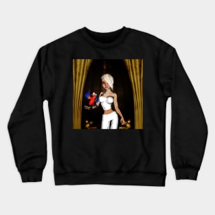 cartoon girl Crewneck Sweatshirt